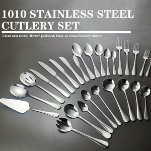 Vendita calda 304 in acciaio inox posate coltello forchetta cucchiaio da Dessert cucchiaio cucina ristorante Set di posate - Product Image 2