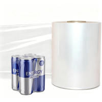 Film rétractable LDPE transparent perforé pour emballage de bouteilles de café et de boissons, prix usine