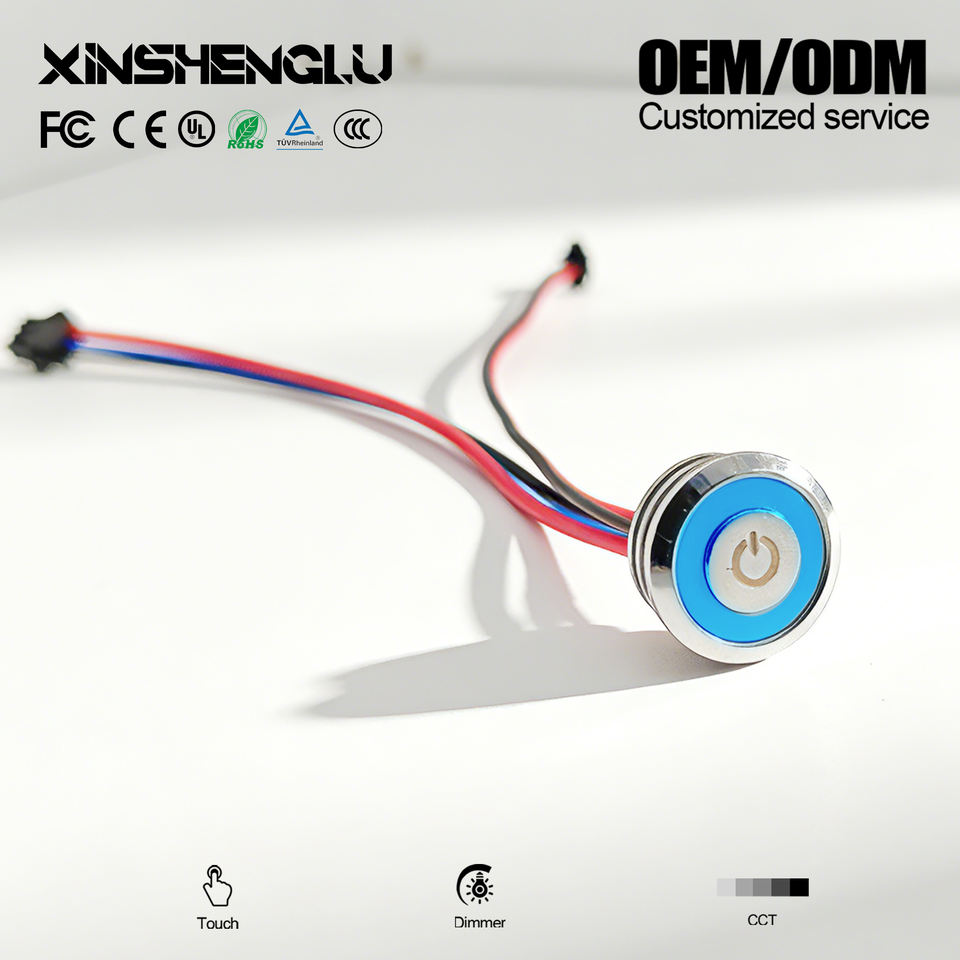 20mm LED Touch Sensor Switch Dimmable with Stepless Dimming & 3-in-1 ...