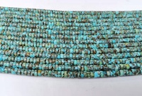 Brin de pierres précieuses turquoises Heishi pour la fabrication de bijoux, disques plats, ronds, en forme de pierres naturelles, vente en gros, livraison gratuite