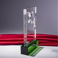 Trophée en cristal personnalisé avec gravure de logo, champion du concours de chanson Eurovision, récompense sportive, souvenir