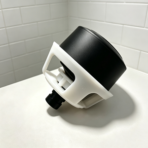 Bouton poussoir double chasse 38 mm pour réservoirs WC à câblage dissimulé, noir mat, design moderne, taille du trou pour toilettes d'hôtel - Product Image 2