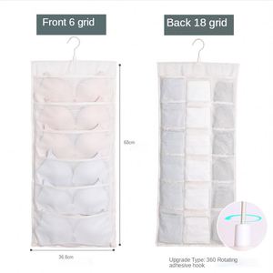 New Hanging Mesh Storage Pocket Foldable Space <b>Saving</b> Closet Organizer with Hooks for Bedroom Wall Balcony Wardrobe - Product Image 6