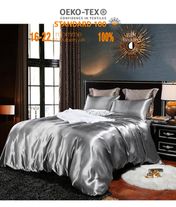 Bán Buôn Tùy Chỉnh Kích Thước Dâu Tằm Tấm Lụa Duvet Bìa 22Mm Lụa Thật Tấm Bộ Đồ Giường Bộ - Product Image 2