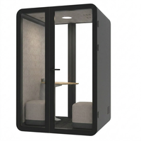 Cabine de bureau acoustique insonorisée UI1-M pour 2 personnes, salle de réunion moderne, espace de travail modulaire silencieux pour bureau ouvert