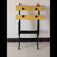 Table de travail pliante robuste pour menuiserie et bricolage, avec étau et support de visseuse, capacité 5 kg