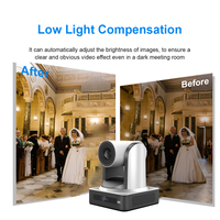 USD2333 Envío Gratis Kit de Cámara de Transmisión HK930 = 3 Cámaras PTZ de Conferencia 4K 60fps 30X SDI con Seguimiento IA + 1 Controlador IP + Switch PoE