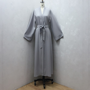 Veste Musulmane Longue Jupe, Abaya Femme Dubaï Cardigan Robe Fabricant - Product Image 5