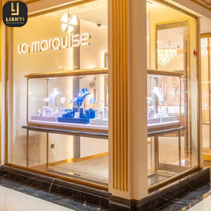 Polished Design Jewelry Shop Fitting Glass Wall Mounted Jewellery <strong>Display</strong> Box and <strong>Counter</strong> for Jewellery Store <strong>Display</strong> - Product Image 6