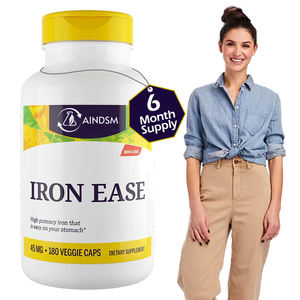 Capsules de fer végétariennes sans gluten les plus compétitives, capsules de fer dures, complément vitaminique, capsules de fer - Product Image 1