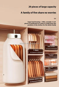 Séchoir à Vêtements <span class=keywords><strong>Électrique</strong></span> Portable Mini Plancher de Repassage à Vapeur Chauffage Rapide Pliable Télécommande Séchoirs Compacts - Product Image 3