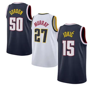 Denver #15 JOKIC Homens Nuggets #27 MURRAY Camisas Atacado Quick Dry Sports Vest Jersey Basketball Uniform
