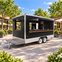 Remorque de camion-restaurant sur mesure conçue pour la vente de glaces et les services de restauration mobile dans les zones urbaines