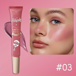 Liquido di seta Blush crema Blush opaco Blush liquido contorno ombretto labbra guancia tinta occhi trucco 12ml 4 colori - Product Image 5