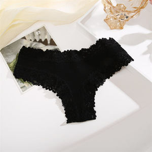 Tanga de <span class=keywords><strong>Encaje</strong></span> para Mujer, Ropa Interior Elegante, Transpirable y Suave, Bragas de Cintura Baja, Sexy - Product Image 6