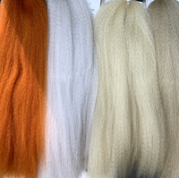 Extensions de cheveux tressés au crochet Afro Kinky Straight en fibre Kanekalon TR II, lots de mèches Kinky Straight Vixen au crochet
