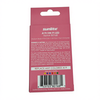 Boîte en carton pliable personnalisée, écologique et recyclable pour ampoules, emballage de lampe LED rose avec fenêtre, pour vente au détail suspendue