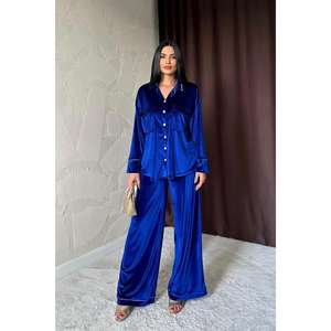 Conjuntos de Trajes para Mujer al por Mayor con Detalles de Terciopelo y Diseño de Maceta - Product Image 5