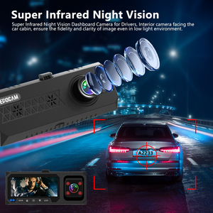 3-Ống kính xe máy ảnh xe ô tô hộp đen 3.16 inch màn hình tầm nhìn ban đêm Xe Video <span class=keywords><strong>Recorder</strong></span> HD <span class=keywords><strong>Camera</strong></span> đậu xe giám sát bên ngoài GPS zd59 - Product Image 5