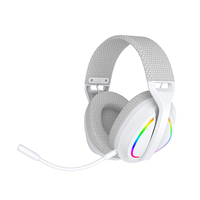 Casque de jeu sans fil Honcam 7.1 Virtual Surround 2.4G BT avec micro pour PS5 PC Switch