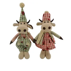 FestiveGifts yeni varış sıcak satış paskalya dekorasyonu malzemeleri bahar ve yaz yumuşak oyuncaklar bebekler 34cm uzun boğa ve inek