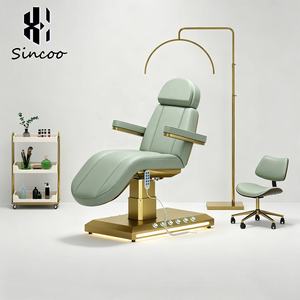 Luxury 3 Motor Reclinable PU Leather Cosmetic Facial Care Lash <b>Bed</b> Beauty Salon Use-Multi-functional Spa Beauty Massage <b>Bed</b> - Product Image 4