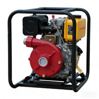 Moteur diesel auto-amorçant portable de 2 pouces, 10 CV, 418 cm³, haute pression, haute levée, pour l'irrigation agricole