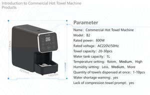 Distributeur automatique de serviettes à chauffage rapide pour comptoir commercial, avec contrôle de la température, pour lingettes humides jetables - Product Image 6