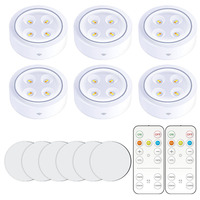 Spot LED de cuisine sous les lumières de l'armoire applique murale maison télécommande sans fil veilleuse