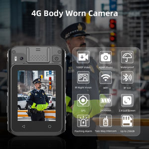 Nueva Cámara Corporal Portátil 4G al Mejor Precio al por Mayor, HD 1080P 40MP, Visión Nocturna IR de 2.4'', Resistente al Agua, Sensor CMOS H.265, WIFI, GPS, BT - Product Image 2