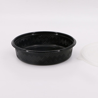 Kunden spezifische Takeaway To Go Container Vorbereitete Gerichte Spaghetti Pasta Food Box PP Kunststoff Runde Verpackungs behälter Schüssel mit Deckel