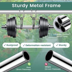 Jh-mech 46 "x 10" Heavy Duty cấp bãi cỏ công cụ với Ergonomic xử lý nỗ lực-tiết kiệm bạc Thép không gỉ bãi cỏ san lấp mặt bằng công cụ - Product Image 4