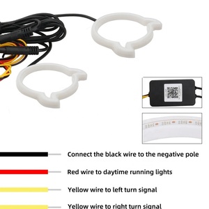 Nuovo arrivo Rgb a caccia di elfo ha portato gli occhi d'angelo a caccia di angeli Led per accessori auto App BT controllo luce decorativa - Product Image 3