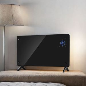 Elemento Riscaldante in Alluminio X <span class=keywords><strong>con</strong></span> Pannello in Vetro Montato a Parete, Protezione da Surriscaldamento - Product Image 2