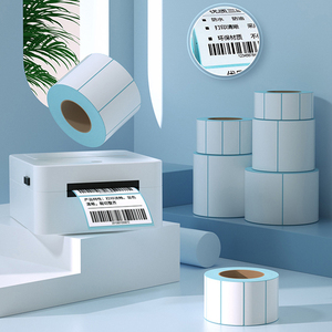 Bán buôn OEM nhãn nhiệt 58*30 mét màu xanh dán nhiệt cho mã vạch hậu cần vận chuyển văn phòng Nhãn Nhãn thực phẩm - Product Image 4