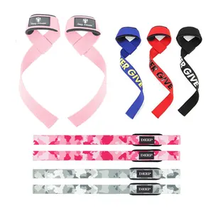 Fitness Workout Weight Lifting Straps /Neoprene Padded Support Cotton Straps/ Lifting Wrist Straps for Weightlifting