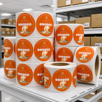 Étiquettes alimentaires rondes personnalisées, impression de qualité supérieure, étiquettes circulaires pour pots de nid d'oiseau, pour l'emballage alimentaire, votre logo de marque