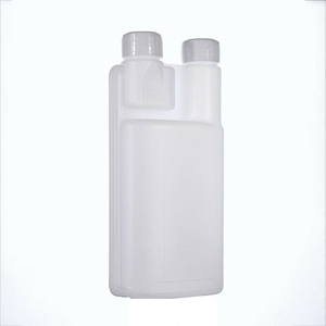 Botella Dosificadora de Laboratorio de Plástico HDPE de Doble Cuello, Blanca, de 100ml, 250ml, 500ml, 1000ml, Disponible en Fábrica - Product Image 2