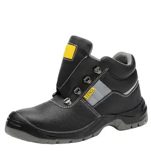 ESD Leder Arbeits schuhe Stahl kappe Anti-Rutsch Anti-Smash Anti-Statische Arbeits schutz Sicherheits schuhe