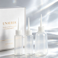 Bouteille en plastique PE de 50 ml et 100 ml avec embout applicateur long - Bouteille de colle avec embout aiguille, applicateur de colle