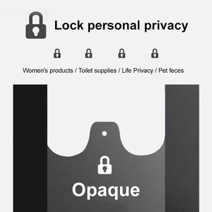 Huamaohengchun Bolsas de Basura Negras Pequeñas con Asa, Portátiles y Duraderas para Oficina, Cocina, Dormitorio, 36x60cm - Product Image 3