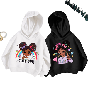 Veste en polyester/coton à manches longues de haute qualité pour filles, motif de dessin animé décontracté, pour enfants de 12 à 18 mois et de 12 ans - Product Image 1