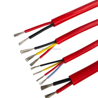 Cable de alimentación de 2/3/4 núcleos de cobre estañado Tamaños resistente a altas temperaturas de silicona suave especial 0,3/0,5/1/1.5/2.5/4 cuadrado"