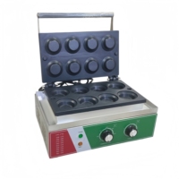 Machine commerciale automatique 220V pour la fabrication de croûtes de tartelettes, machine à gaufres, machine à former des coques de tartelettes en acier inoxydable avec contrôle de température, 8 pièces