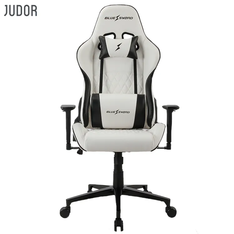 Judor silla giratoria de cuero Led Gaming RGB ajustable PC ordenador Luz Gaming sillas de carreras muebles de oficina