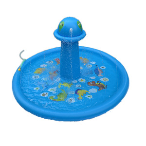 Inflatable PVC Children Outdoor Water Spray <b>Mat</b> 170CM Dinosaur Theme Pool Playmat Summer <b>Garden</b> Wading Pad - Product Image 2