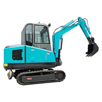 Mini-excavatrice modèle 3 tonnes avec moteur diesel Laidong 385 ou Kubota Euro 5 et EPA