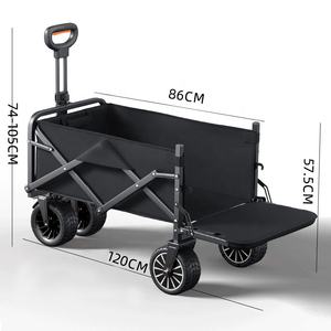 Taşınabilir alüminyum elektrikli kamp sepeti motorlu açık bahçe plaj arabası katlanabilir balıkçılık vagon el bagaj tur için - Product Image 4