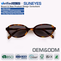 SUNEYES OEM&ODM Y2K Lunettes de soleil classiques de haute qualité, légères, ovales, petites montures, unisexes