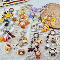POP MOLLY Mode DIY Personnalisé Porte-clés de téléphone portable multicolore pour femme, Cordon bandoulière réglable et détachable, Vente en gros Noël